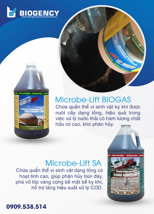 Men vi sinh Microbe-Lift dùng trong tăng hiệu suất xử lý bể UASB tại hệ thống XLNT chế biến thực phẩm. Men vi sinh Microbe-Lift dùng trong tăng hiệu suất xử lý bể UASB tại hệ thống XLNT chế biến thực phẩm.