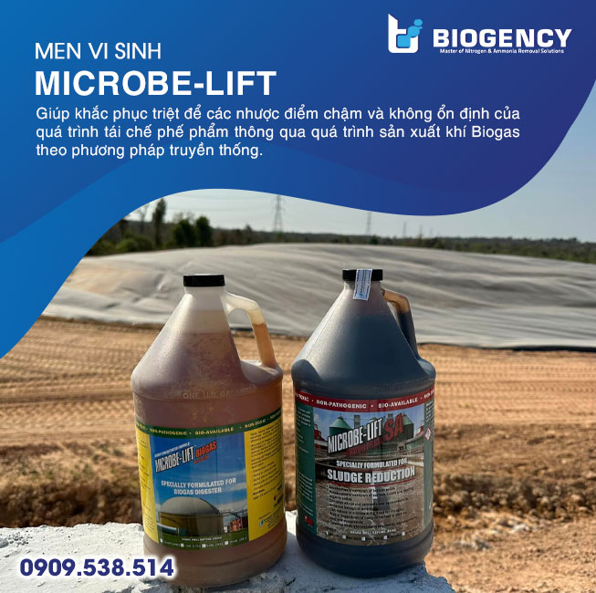 Men vi sinh Microbe-Lift BIOGAS & SA giúp tái chế phế phẩm từ quá trình chế biến tinh bột sắn thông qua quá trình sản xuất khí Biogas Men vi sinh Microbe-Lift BIOGAS & SA giúp tái chế phế phẩm từ quá trình chế biến tinh bột sắn thông qua quá trình sản xuất khí Biogas