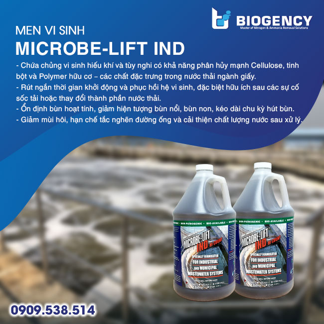BIOGENCY cung cấp men vi sinh Microbe-Lift IND giúp xử lý nước thải sản xuất bao bì giấy đạt chuẩn. BIOGENCY cung cấp men vi sinh Microbe-Lift IND giúp xử lý nước thải sản xuất bao bì giấy đạt chuẩn.