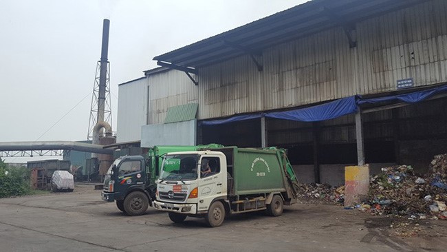 Hình ảnh của trạm trung chuyển rác. Hình ảnh của trạm trung chuyển rác.