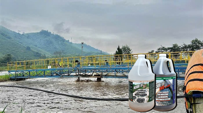 Bộ đôi men vi sinh Microbe-Lift N1 và Microbe-Lift IND xử lý Nitơ - Amoni ở bể hiếu khí và thiếu khí hệ thống XLNT tinh bột sắn. Bộ đôi men vi sinh Microbe-Lift N1 và Microbe-Lift IND xử lý Nitơ - Amoni ở bể hiếu khí và thiếu khí hệ thống XLNT tinh bột sắn.