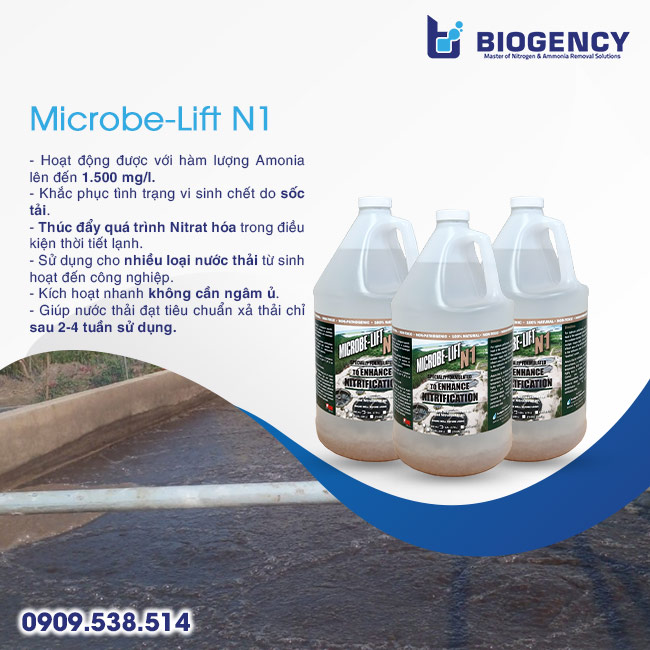 Microbe-Lift N1 - Men vi sinh xử lý Amoni trong nước thải sinh hoạt hiệu quả. Microbe-Lift N1 - Men vi sinh xử lý Amoni trong nước thải sinh hoạt hiệu quả.