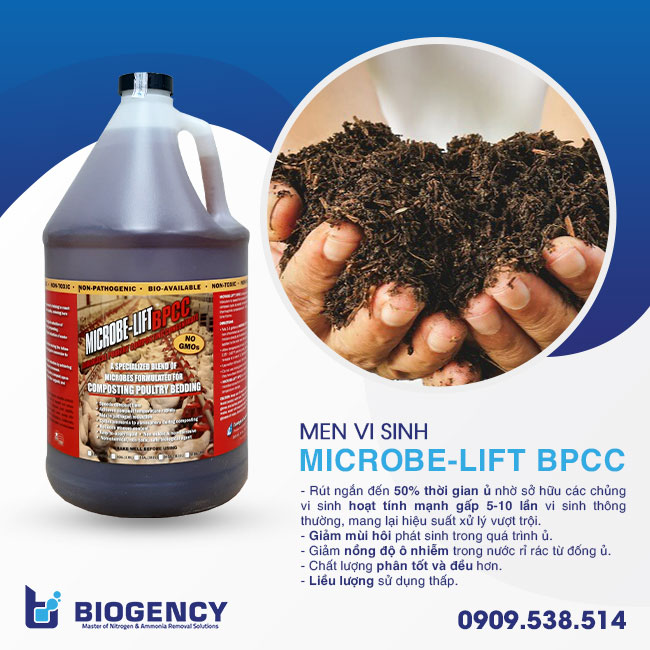 Men vi sinh Microbe-Lift BPCC đẩy nhanh quá trình ủ phân compost. Men vi sinh Microbe-Lift BPCC đẩy nhanh quá trình ủ phân compost.