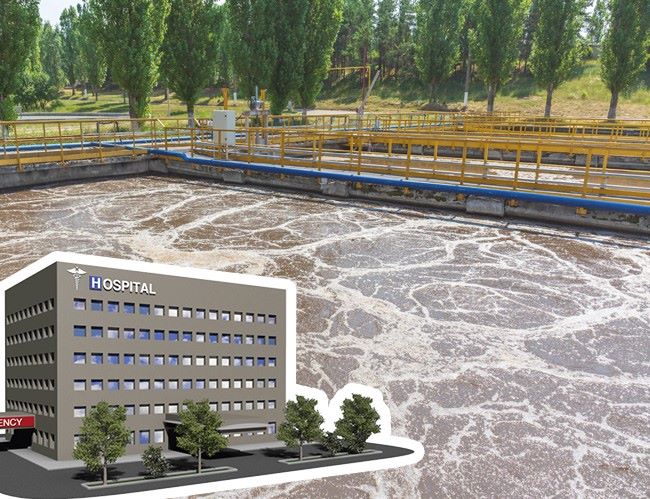 Nước thải bệnh viện chứa nhiều chất ô nhiễm gây khó khăn cho quá trình xử lý. Nước thải bệnh viện chứa nhiều chất ô nhiễm gây khó khăn cho quá trình xử lý.