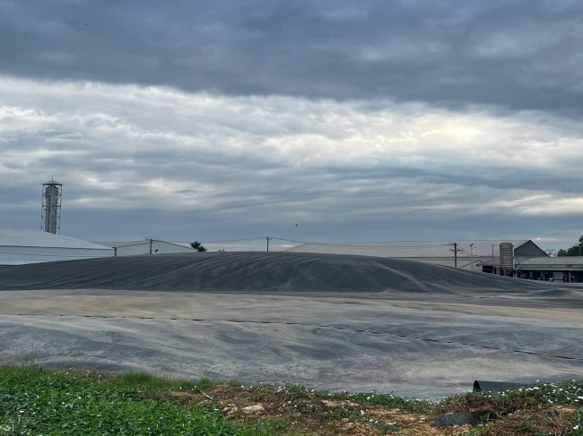 Hầm Biogas trước khi khởi động vào vụ mới. Hầm Biogas trước khi khởi động vào vụ mới.