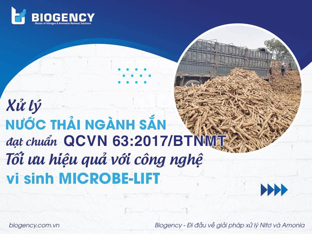 Xử lý nước thải ngành sắn đạt chuẩn QCVN 63:2017/BTNMT – Tối ưu hiệu quả với công nghệ vi sinh Microbe-Lift Xử lý nước thải ngành sắn đạt chuẩn QCVN 63:2017/BTNMT – Tối ưu hiệu quả với công nghệ vi sinh Microbe-Lift