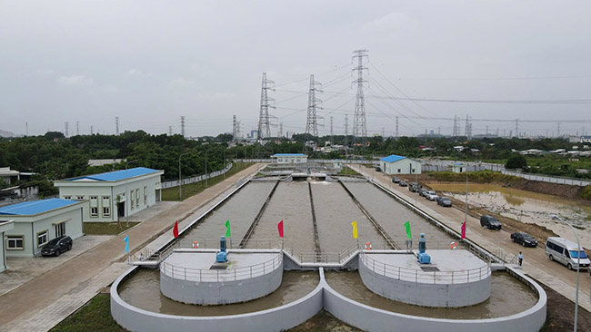 Nhà máy xử lý nước thải Phú Mỹ áp dụng quy trình xử lý sinh học hiện đại. Nhà máy xử lý nước thải Phú Mỹ áp dụng quy trình xử lý sinh học hiện đại.