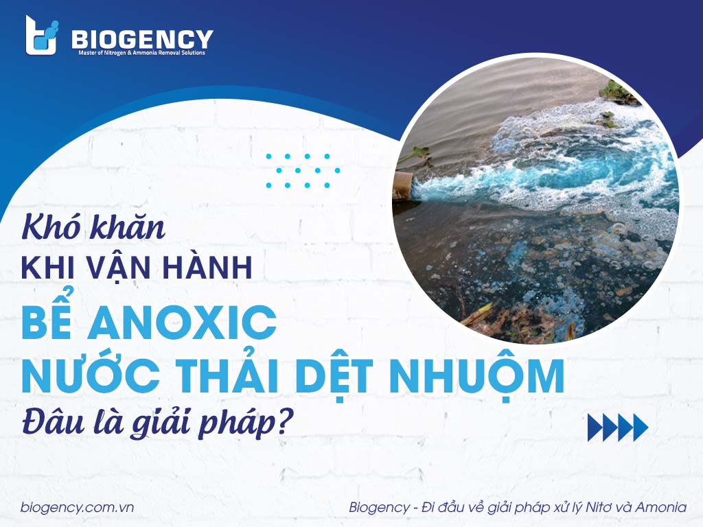 Khó khăn khi vận hành bể Anoxic nước thải dệt nhuộm, đâu là giải pháp?