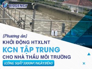 [Phương án] Khởi động HTXLNT khu công nghiệp tập trung cho nhà thầu môi trường (công suất 1000m3/ngày.đêm)