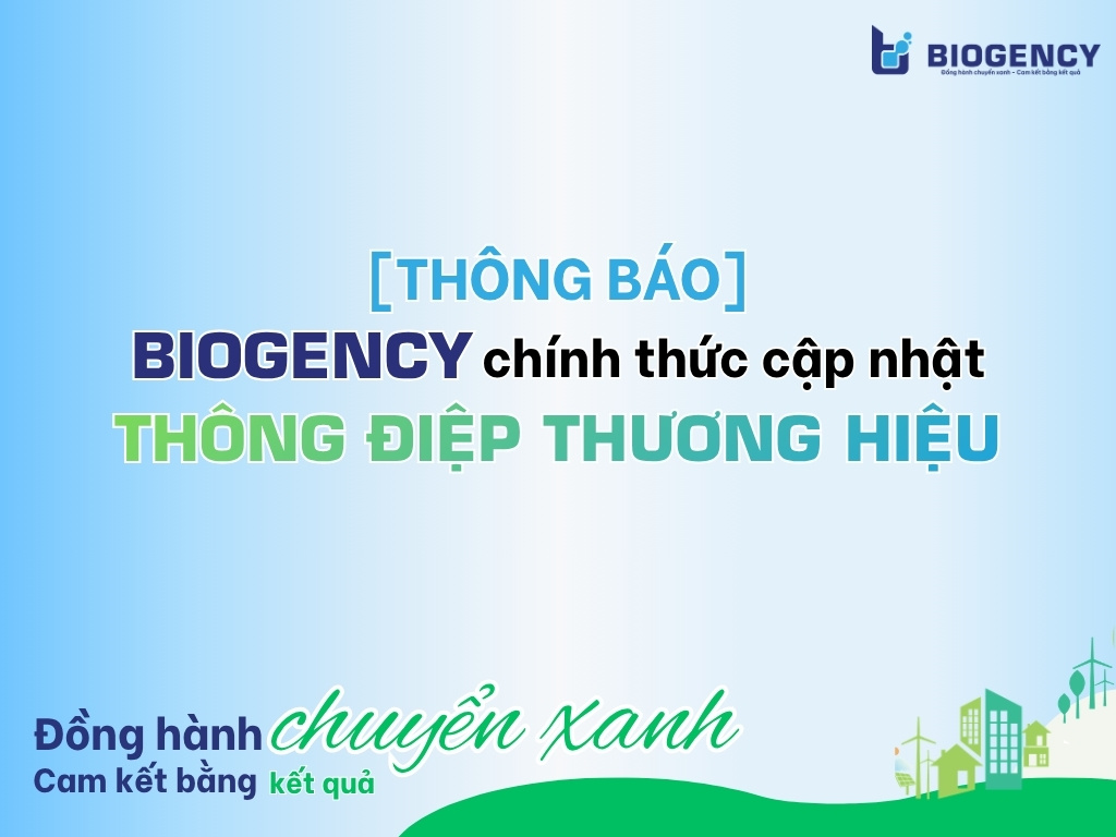 [THÔNG BÁO] BIOGENCY chính thức cập nhật thông điệp thương hiệu
