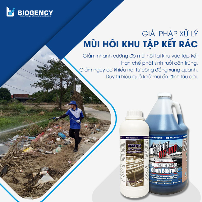 Giải pháp xử lý mùi hôi khu tập kết rác an toàn sinh học. Giải pháp xử lý mùi hôi khu tập kết rác an toàn sinh học.