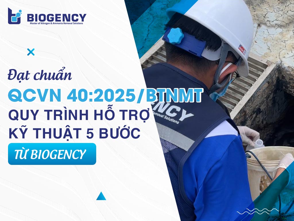 Đạt chuẩn QCVN 40:2025/BTNMT: Quy trình hỗ trợ kỹ thuật 5 bước từ BIOGENCY