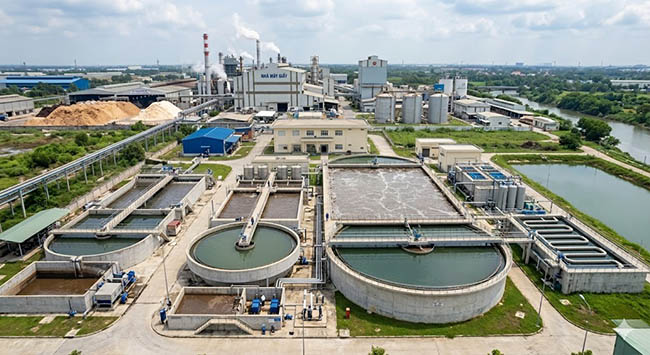 Hệ thống xử lý nước thải nhà máy giấy cần đáp ứng QCVN 40:2025.